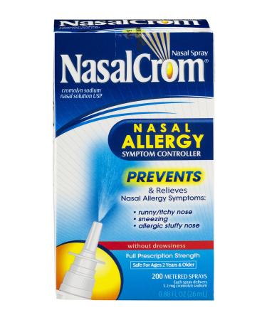 NasalCrom Nasal Spray Allergy Symptom Controller | 200 Sprays | .88 FL OZ