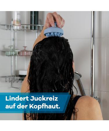 Netrox Silicone Scalp Massage Brush - Dandruff Relief & Itching Relief - Strengthen Hair Roots - Blue Shampoo Brush for Peeling & Head Massage - Buy Online on GoSupps.com