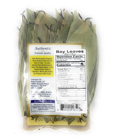 Rani Bay Leaf Whole Spice 1.75oz - Hand Selected Extra Large, All Natural, Gluten Friendly, NON-GMO, Vegan - Indian Tej Patta - 1.75 Ounce Bag - Buy Online on GoSupps.com