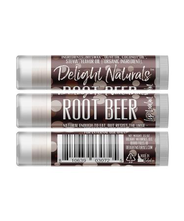 Delight Naturals Root Beer Lip Balm - 3 Pack - Buy Online on GoSupps.com
