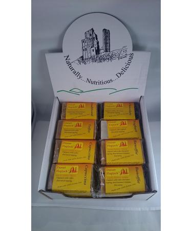 Dorset Flapjacks Vegetarian 100% British Oats | 24 Bars Box - Assorted Flavours (Banoffee, Chocolate, Cappuccino, Traditional, Yoghurt, Toffee) | 24 Count - Buy Online on GoSupps.com