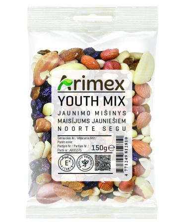 Arimex ARIMEX Young Nut and Dried Fruit Mix with Peanuts Almonds Hazelnuts Sultana and Golden Raisins 150 g
