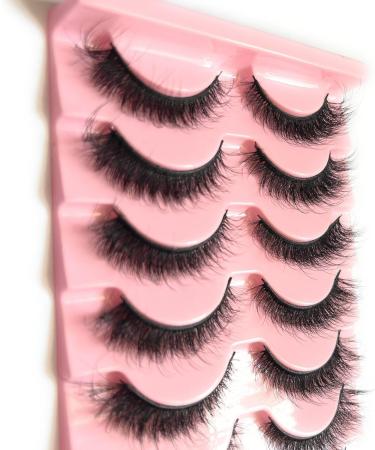 10 pairs Cats eye lashes Faux Mink False Eye Lashes D-Curl Fluffy and Wispy Ultra Soft Premium Sweat and Water Resistant Feather Light Enhancing Beauty and Confidence (5D-B23) - Buy Online on GoSupps.com