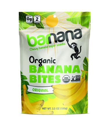 Barnana Organic Chewy Banana Bites, Original, 3.5 Ounce (Pack of 12), (3023) Original 3.5 Ounce (Pack of 12)