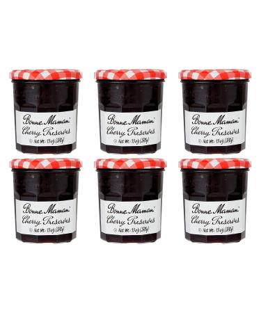 Bonne Maman Cherry Preserves, 13 Ounce Jars (Pack of 6) Cherry 13 Ounce (Pack of 6)
