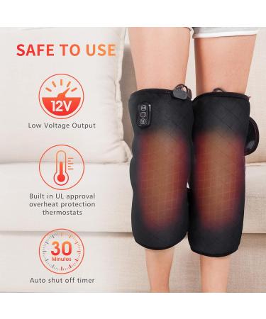 COMFIER Knee Massager with Heat & Vibration - Ultimate Relief Heating Pad & Brace for Knee Pain & Stress Relief - Buy Online on GoSupps.com