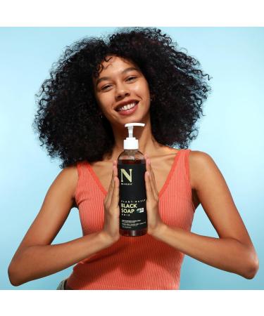 Dr. Natural Multi-Purpose Black Liquid Soap - Natural West African Body Wash - Gentle Hand Soap and Body Soap - Deep Moisturizer Fights Acne - 16 oz - Buy Online on GoSupps.com