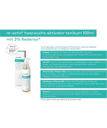 Re-Actin Hair Growth Activator Tonic 100ml - Boost Hair Growth | Fast Shipping Worldwide - Buy Online on GoSupps.com