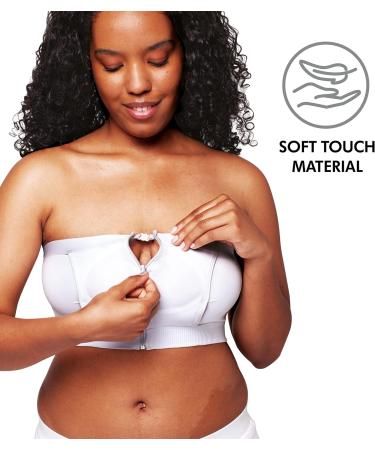 Medela Hands-Free Pumping Bustier | Easy Expressing Pumping Bra | Adaptive Stretch | White | M - Buy Online on GoSupps.com