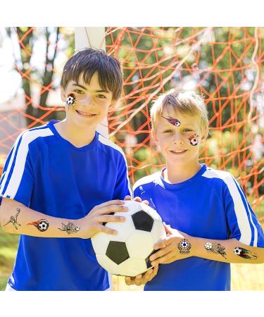 Konsait 60pcs Football Face Temporary Tattoos - Perfect for Soccer Game & Boys Birthday Party - Buy Online on GoSupps.com