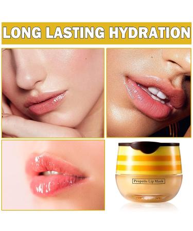 Bee Balm Lip Care Set: Honey Lip Mask & Exfoliating Balm for Silky Smooth Lips - Buy Online on GoSupps.com