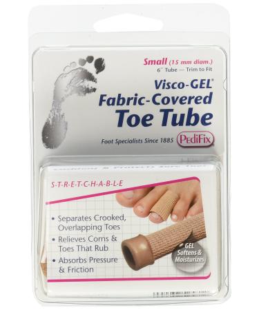 PediFix Visco-GEL Fabric-Covered Toe Tube small