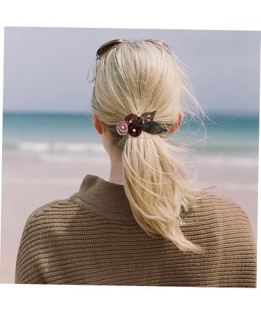 minkissy Hairpins Ponytail Accessory Copper Wire Hair Clip Hair Barrettes Hair Clips Thick Hair Accessories Barrettes for Girls With Diamond Spring Clip Big Hairpin Headgear Bride - Buy Online on GoSupps.com