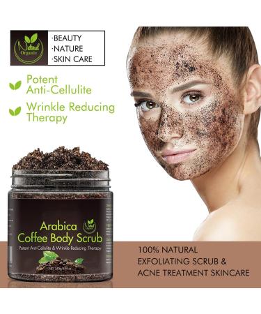Coffee Face Scrub - Natural Coffee Brightening Scrub - Moisturizing and Gentle Refreshing Facial Treatment for Back Arms and Abdomen - Buy Online on GoSupps.com