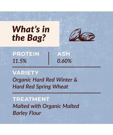 Organic Bread Flour for Baking - 5 lb Pack of 1 | Premium Quality 100% Organic Flour - Buy Online on GoSupps.com