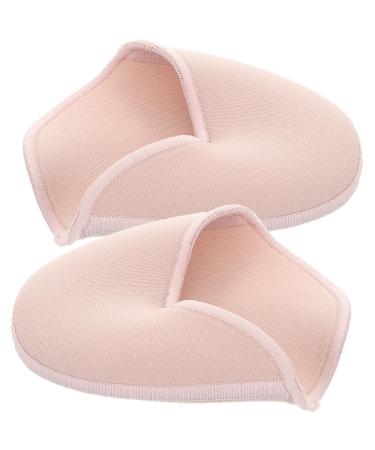 Lurrose Ballet Toe Pads 1 Pair Knitted Fabric Toe Pouches Pad Nonslip Toe Topper Socks Soft Toe Cap Cover Wrapped Protector Cushion for Point Shoes Ballet Slipper 11x8cm