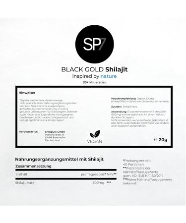 SP7 Premium Shilajit - 100% Pure Himalayan Shilajit (2-Pack) | 85+ Minerals | Vegan Energy & Strengthening | 20% Off - Buy Online on GoSupps.com