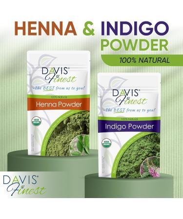 Davis Finest 100% Natural Henna Hair Dye Powder 250g - Vegan Hair Colour - Buy Online on GoSupps.com