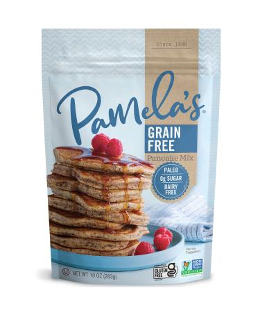 Pamela's Products Pancake Mix, Grain Free 10 Oz (Pack of 6) Grain Free Pancake 10 Ounce (Pack of 6)