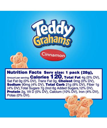 Teddy Grahams Cinnamon Snacks - 0.75oz Bags (Pack of 150) - Buy Online on GoSupps.com