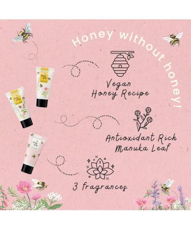 Heathcote & Ivory Busy Bees Hand Cream Trio Gift Set | 3 x 30ml | Soft & Scented Hands | Cruelty-Free & Vegan | Travel Size - Buy Online on GoSupps.com