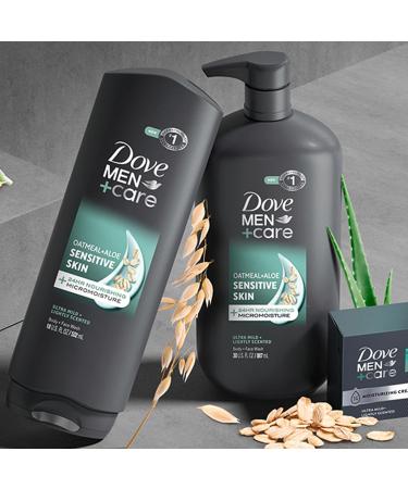 DOVE MEN + CARE Body & Face Wash Sensitive Skin For Hydrated Smooth Skin - 30 oz - Buy Online on GoSupps.com