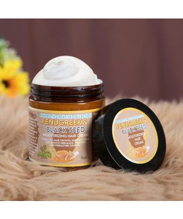 Rehoboth Creative Collection Fenugreek & Black Seed Hair Cream - 100% Natural Moisturizer for Hair Growth Shine & Damage Repair (8 oz.) - International Shipping Available - Buy Online on GoSupps.com