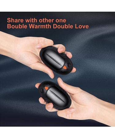 Hand Warmers Rechargeable, 2 in 1 Electric Handwarmers with 12Hrs Long Heating, Quick Charge Portable Pocket Hand Warmer Great Gift for Christmas Outdoors, Hunting, Golf, Camping Black - Buy Online on GoSupps.com