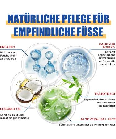 MrCuvaryas 60 Urea Cream 200 ml foot care for foot cream very dry feet moisturizing and anticrack foot cream hand cream with nail care oil foot cream for cracked feet heels elbows - Buy Online on GoSupps.com