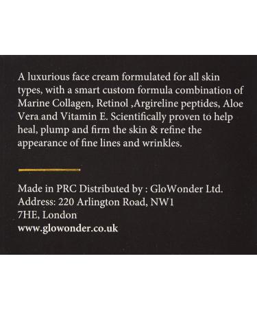 Collagen Cream for face with Marine Collagen & Retinol High Strength Anti-wrinkle Moisturiser for Men and Women Firming Face Cream Anti-Ageing Cream For Face Eyes and Neck 50ml - Buy Online on GoSupps.com