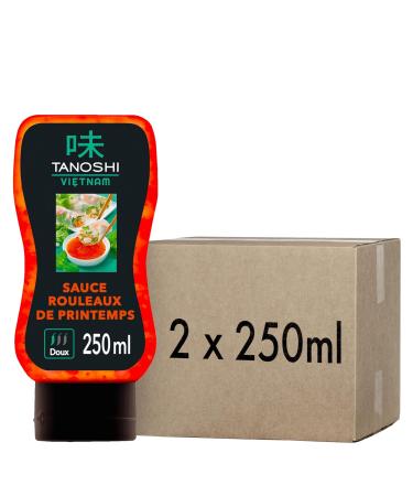 TANOSHI - Sauce For Spring Rolls and Nems - Sweet and Sour Sauce - Chili Flavor - 250ml - set of 2 (total 500ml)