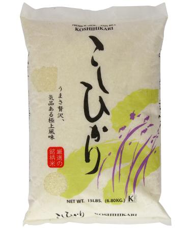 Shirakiku Rice, Koshihikari, 15 Pound