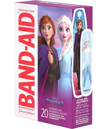 Band-Aid Brand Disney Frozen Adhesive Bandages - Assorted Sizes 20 Count (Pack of 6) - Buy Online on GoSupps.com