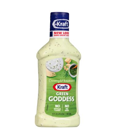 Kraft Green Goddess Salad Dressing 16 fl oz Bottles - 6 Pack - Buy Online on GoSupps.com