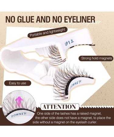 Magnetic Brown Eyelashes | No Glue Needed | Wispy False Lashes with Applicator | 1 Pair - Buy Online on GoSupps.com