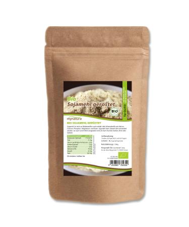 Mynatura organic roasted soy flour I Made from soybeans I Soy I Vegan I For baking and cooking I Flour alternative I In a bag (1000g)