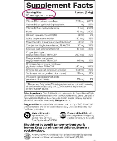Jigsaw Health Electrolyte Supreme | Broad Spectrum of Electrolytes + Trace Minerals | Berry-Licious Flavor | 60 Servings (Jar) Jar Berry-Licious 60 Servings (Pack of 1) - Buy Online on GoSupps.com
