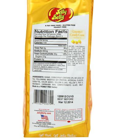 Jelly Belly Gourmet Candy Corn Gift Bag - 7.5 oz (Pack of 1) - Buy Online on GoSupps.com