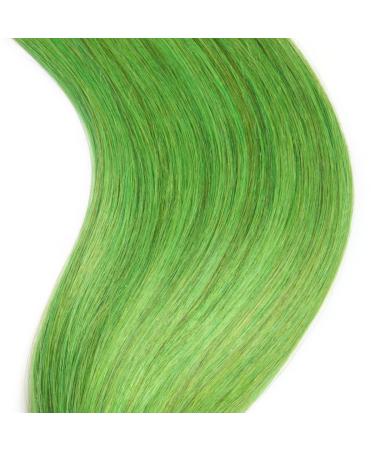 Green Keratin Bonding Extensions - 100% Remy Human Hair U-Tip - 50x 1g 45cm Smooth Strands in Green - Long Lasting Hair Extensions - Buy Online on GoSupps.com