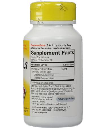 Nature's Way Primadophilus 5 Billion Probiotic - 90 Capsules for Digestive Health - Buy Online on GoSupps.com