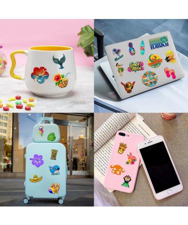 Hawaiian Luau Temporary Tattoo Stickers - 8 Sheets, 96 PCS - Summer Beach Party Decorations & Favors for Kids - Carnival & Christmas Gifts - Buy Online on GoSupps.com