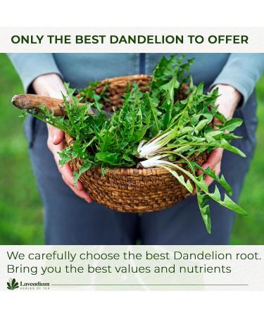 Lavendium Premium 30 Dandelion Root Tea Bags 100% Natural & Pure from Dandelion Root Eco-Conscious Tea Bags Dandelion Root Herbal Tea. No Sugar No Caffeine No Gluten Vegan. - Buy Online on GoSupps.com