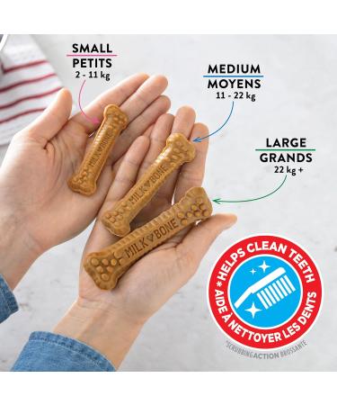 Milk-Bone Brushing Chews Dental Treats for Medium Dogs Daily Oral Care 125 Treats (Pack of 5) 125 Treats (Pack of 5) Medium Dog - Buy Online on GoSupps.com
