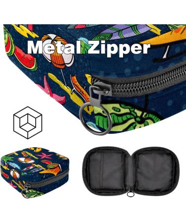 Multi-Colored Storage Bags for Women's Bandages & Essentials - Portable Beach Surfboard Menstrual Pad Holders - Buy Online on GoSupps.com