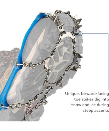 Ascent Heavy Duty Traction Cleats - 16 Stainless-Steel Spikes - Large (1 Pair) - Buy Online on GoSupps.com