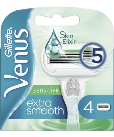Gillette Venus Extra Smooth Razor Blades for Women - 4 Replacement Blades with Moisture Strip for Skin Protection - International Shipping Available - Buy Online on GoSupps.com