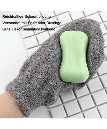 6 Pieces Exfoliating Peeling Gloves - Daily Skin Care Shower & Bath Body Gloves - Buy Online on GoSupps.com