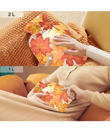 Autumn Hamper Leaf Heat Bottle - 2L Large Hot Water Bag for Pain Relief & Therapy - Buy Online on GoSupps.com