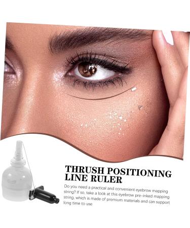 PLAFOPE Eyebrow Line String Drawing Brow Line Positioning Ink Women M Bottled Tool Makeup Linem Eyebrow Ruler Pre- 6.5x2.6cm White - Buy Online on GoSupps.com