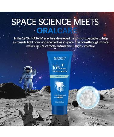 10% Hydroxyapatite Toothpaste for Sensitive Teeth|Nano-Hydroxyapatite Toothpastes for Restore Strengthen Teeth Fluoride-Free 4 oz (1) 1pc - Buy Online on GoSupps.com